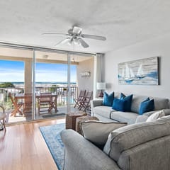 2BR Gulf-View Condo with Balcony + Bikes & Pools | Magnolia House 204