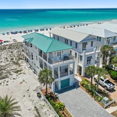 5 Bedroom Gulf Front Home with Seasonal Beach Service & Bikes | Land Zen