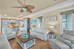 4BR Coastal Home w/Private Pool, East Pass Views & Pool Table | Evening Views - Image 5
