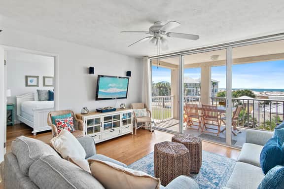 2BR Gulf-View Condo with Balcony + Bikes & Pools | Magnolia House 204 - Image 2