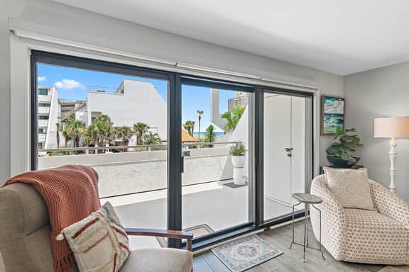 2BR Gulf View Condo with 40ft Balcony + Renovated Interiors | Aegean 206 - Image 2