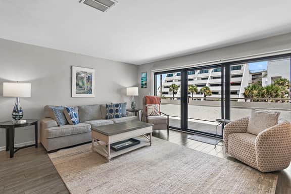 2BR Gulf View Condo with 40ft Balcony + Renovated Interiors | Aegean 206 - Image 4