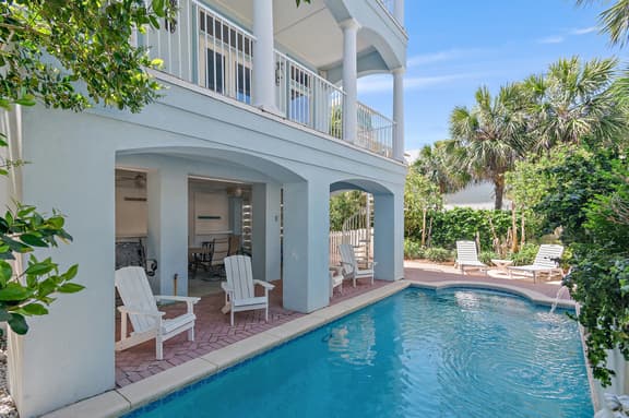 4BR Luxury Home with Heated Pool, Bunk Room + 4 Balconies | Island Blue - Image 1