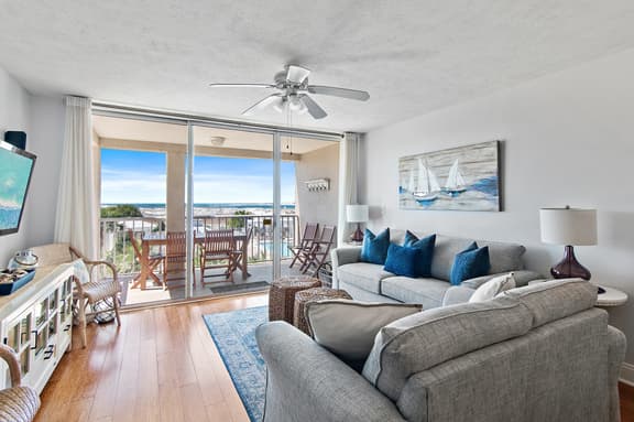 2BR Gulf-View Condo with Balcony + Bikes & Pools | Magnolia House 204 - Image 1